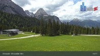 Archiv Foto Webcam Sicht auf das Kinderland an der Ehrwalder Alm 12:00