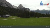 Archiv Foto Webcam Sicht auf das Kinderland an der Ehrwalder Alm 06:00