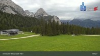 Archiv Foto Webcam Sicht auf das Kinderland an der Ehrwalder Alm 08:00