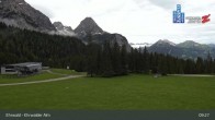 Archiv Foto Webcam Sicht auf das Kinderland an der Ehrwalder Alm 08:00