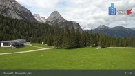 Archiv Foto Webcam Sicht auf das Kinderland an der Ehrwalder Alm 10:00