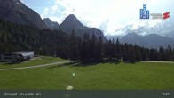Archiv Foto Webcam Sicht auf das Kinderland an der Ehrwalder Alm 16:00