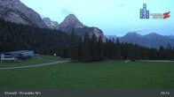 Archiv Foto Webcam Sicht auf das Kinderland an der Ehrwalder Alm 04:00