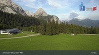 Archiv Foto Webcam Sicht auf das Kinderland an der Ehrwalder Alm 07:00