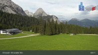 Archiv Foto Webcam Sicht auf das Kinderland an der Ehrwalder Alm 08:00