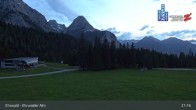Archiv Foto Webcam Sicht auf das Kinderland an der Ehrwalder Alm 02:00