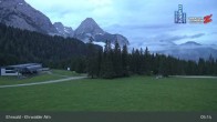 Archiv Foto Webcam Sicht auf das Kinderland an der Ehrwalder Alm 04:00