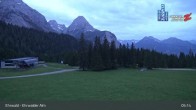 Archiv Foto Webcam Sicht auf das Kinderland an der Ehrwalder Alm 04:00