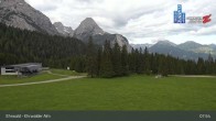 Archiv Foto Webcam Sicht auf das Kinderland an der Ehrwalder Alm 07:00