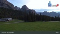 Archiv Foto Webcam Sicht auf das Kinderland an der Ehrwalder Alm 02:00
