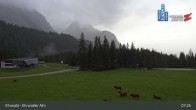 Archiv Foto Webcam Sicht auf das Kinderland an der Ehrwalder Alm 06:00
