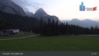 Archiv Foto Webcam Sicht auf das Kinderland an der Ehrwalder Alm 02:00