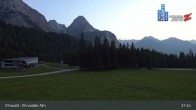 Archiv Foto Webcam Sicht auf das Kinderland an der Ehrwalder Alm 02:00