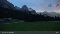 Archiv Foto Webcam Sicht auf das Kinderland an der Ehrwalder Alm 02:00