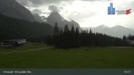 Archiv Foto Webcam Sicht auf das Kinderland an der Ehrwalder Alm 14:00