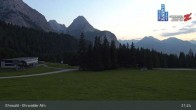 Archiv Foto Webcam Sicht auf das Kinderland an der Ehrwalder Alm 22:00