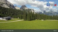 Archiv Foto Webcam Sicht auf das Kinderland an der Ehrwalder Alm 08:00