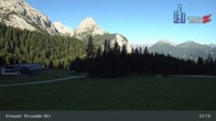 Archiv Foto Webcam Sicht auf das Kinderland an der Ehrwalder Alm 06:00