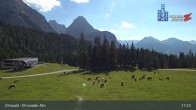 Archiv Foto Webcam Sicht auf das Kinderland an der Ehrwalder Alm 16:00