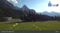 Archiv Foto Webcam Sicht auf das Kinderland an der Ehrwalder Alm 18:00