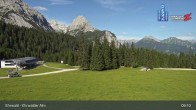Archiv Foto Webcam Sicht auf das Kinderland an der Ehrwalder Alm 08:00