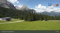 Archiv Foto Webcam Sicht auf das Kinderland an der Ehrwalder Alm 10:00