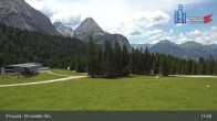 Archiv Foto Webcam Sicht auf das Kinderland an der Ehrwalder Alm 12:00