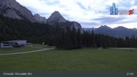 Archiv Foto Webcam Sicht auf das Kinderland an der Ehrwalder Alm 02:00