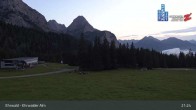 Archiv Foto Webcam Sicht auf das Kinderland an der Ehrwalder Alm 02:00