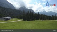 Archiv Foto Webcam Sicht auf das Kinderland an der Ehrwalder Alm 14:00