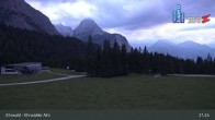 Archiv Foto Webcam Sicht auf das Kinderland an der Ehrwalder Alm 02:00