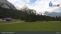 Archiv Foto Webcam Sicht auf das Kinderland an der Ehrwalder Alm 08:00