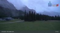 Archiv Foto Webcam Sicht auf das Kinderland an der Ehrwalder Alm 02:00