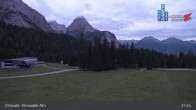Archiv Foto Webcam Sicht auf das Kinderland an der Ehrwalder Alm 02:00