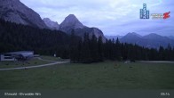 Archiv Foto Webcam Sicht auf das Kinderland an der Ehrwalder Alm 04:00