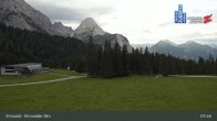 Archiv Foto Webcam Sicht auf das Kinderland an der Ehrwalder Alm 07:00