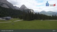 Archiv Foto Webcam Sicht auf das Kinderland an der Ehrwalder Alm 08:00