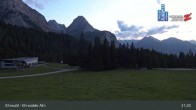 Archiv Foto Webcam Sicht auf das Kinderland an der Ehrwalder Alm 20:00