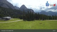 Archiv Foto Webcam Sicht auf das Kinderland an der Ehrwalder Alm 14:00
