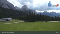 Archiv Foto Webcam Sicht auf das Kinderland an der Ehrwalder Alm 16:00