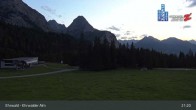 Archiv Foto Webcam Sicht auf das Kinderland an der Ehrwalder Alm 20:00