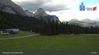 Archiv Foto Webcam Sicht auf das Kinderland an der Ehrwalder Alm 07:00