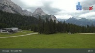 Archiv Foto Webcam Sicht auf das Kinderland an der Ehrwalder Alm 08:00