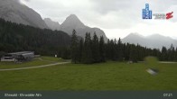 Archiv Foto Webcam Sicht auf das Kinderland an der Ehrwalder Alm 06:00
