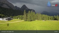 Archiv Foto Webcam Sicht auf das Kinderland an der Ehrwalder Alm 07:00