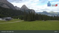 Archiv Foto Webcam Sicht auf das Kinderland an der Ehrwalder Alm 08:00