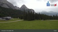 Archiv Foto Webcam Sicht auf das Kinderland an der Ehrwalder Alm 14:00