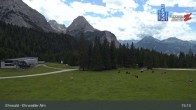 Archived image Webcam View of Ehrwalder Alm 14:00