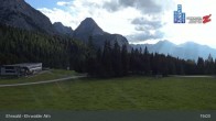 Archiv Foto Webcam Sicht auf das Kinderland an der Ehrwalder Alm 18:00
