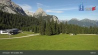 Archiv Foto Webcam Sicht auf das Kinderland an der Ehrwalder Alm 08:00